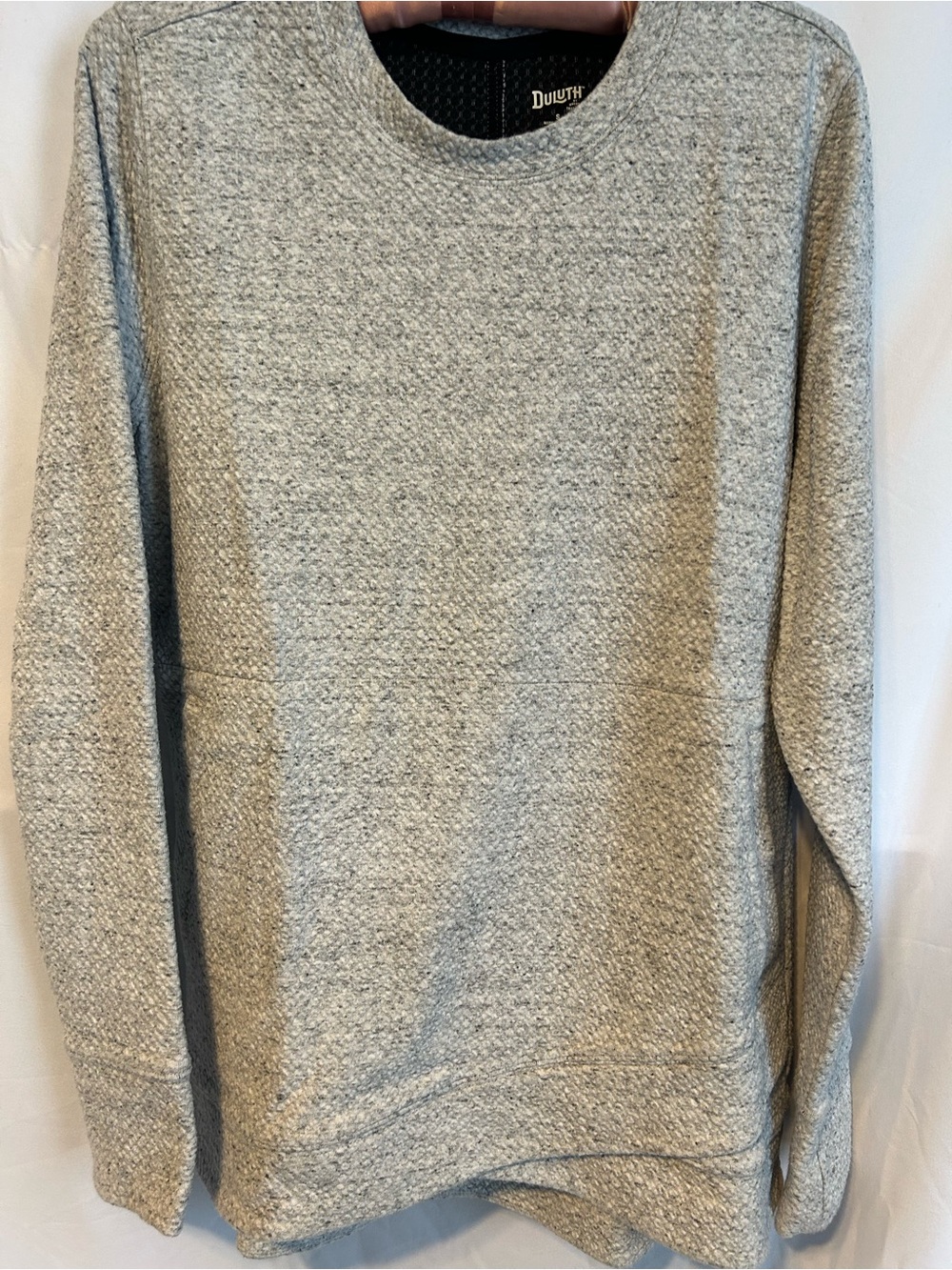 Duluth Trading Co Womens Heather Gray Crewneck